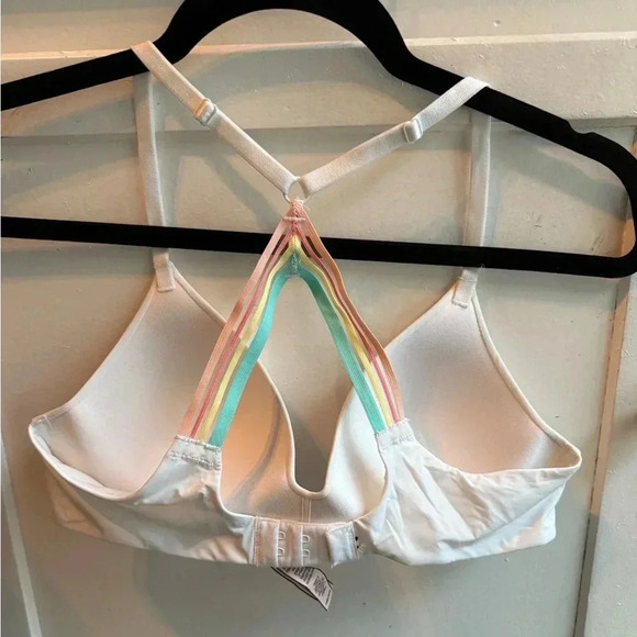 Victorias Secret T-shirt Lightly Lined Cross Back Wireless Bra - Picture 2 of 4